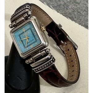 Ecclissi Woman's Watch Turquoise‎ & 925 Sterling Silver  9 1/4" New Battery